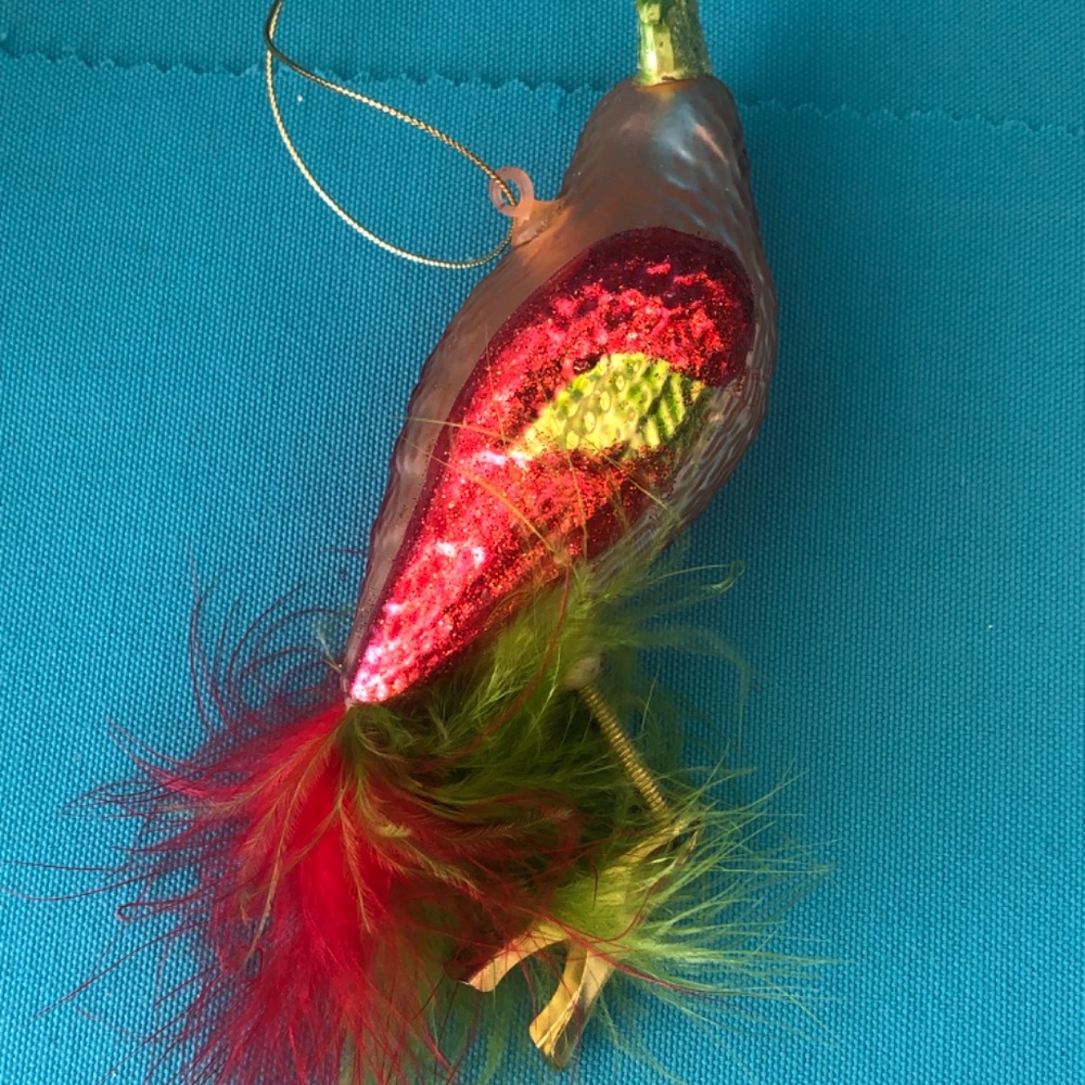 Vintage Blown Glass Parrot Christmas Ornament - Picture 4 of 4